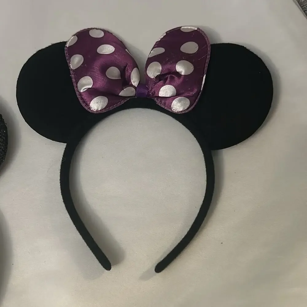 Minnie Mouse Ears Lot Polka Dot/Sparkle Headbands Vacation Resortwear Kidcore